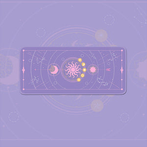 Purple Large Magic Sun Spell Mouse Pad Non-Slip