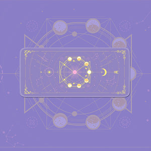 Purple Large Sand Time Spell Mouse Pad Non-Slip