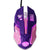 Purple Wired Game Mouse Optical 2400 DPI Backlight