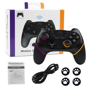Purple Wireless Modern Multi-Color Controller Vibration Switch PC