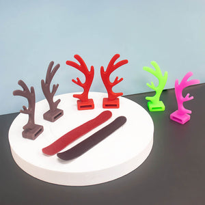 Removable Pair Deer Antler Headphones Attachment Colors