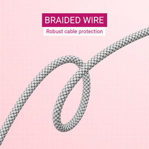 RGB Deer Ear Headset Microphone 3.5mm Jack USB Braided Wire