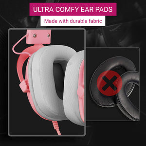 RGB Headset Noise Canceling Microphone 7.1 USB Comfy Ear Pads