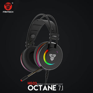 RGB 7.1 Surround Sound Headset Mic Noise Canceling USB Fantech Octane