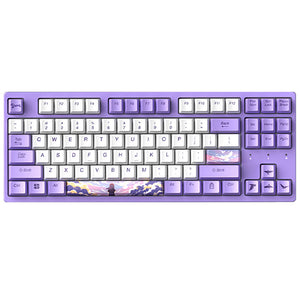 Slim Anime Mechanical Keyboard Hotswap White Backlight USB