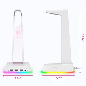 Triple USB Headset Stand RGB 3.5mm Jack Dimensions