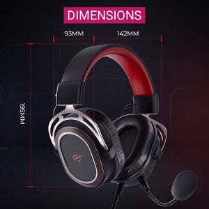7.1 Virtual Surround Sound Metal Gaming Headset Mic USB Dimensions