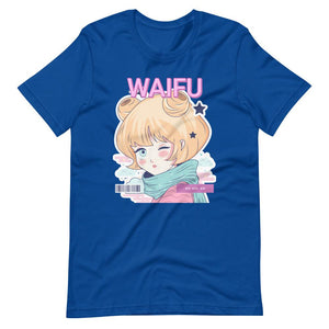 Waifu T-Shirt - Waifu Personality Type - Idol - Alternative - True Royal - Dubsnatch