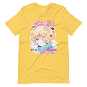 Waifu T-Shirt - Waifu Personality Type - Idol - Alternative - Yellow - Dubsnatch