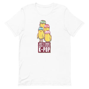 White Amusing Kpop Chick Group Shirt Colorful Hairstyles