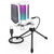 White Gradient RGB Cardioid Microphone Pop Filter Tripod USB