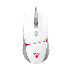 White Optical Mouse Macro 8000 DPI Backlight USB