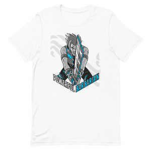 White Powerful Barbarian Party Hero Shirt Sword Specialization