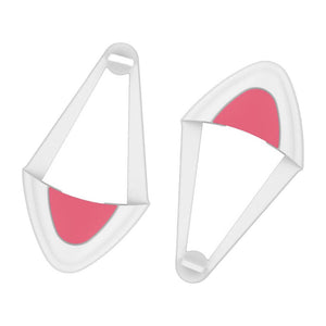 White Removable Pair Cat Ear Headphones Attachment Detachable
