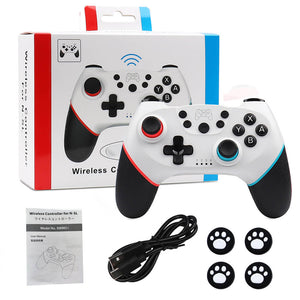 White Wireless Modern Multi-Color Controller Vibration Switch PC