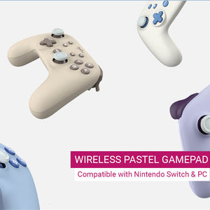 Wireless Bluetooth Cozy Pastel Controller Vibration Turbo Switch PC