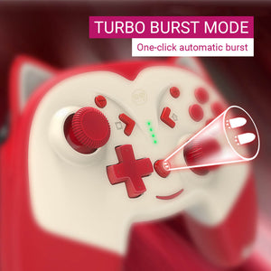 Wireless Fox Ear Controller Vibration LED Macro Turbo Burst