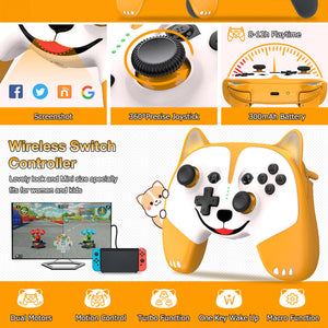 Wireless Puppy Ear Controller Vibration Macro Turbo Switch Features