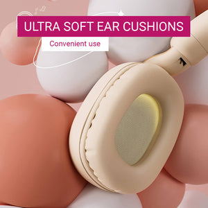 Wireless Space Capsule Music Fox Headphones RGB Soft Ear Cushions