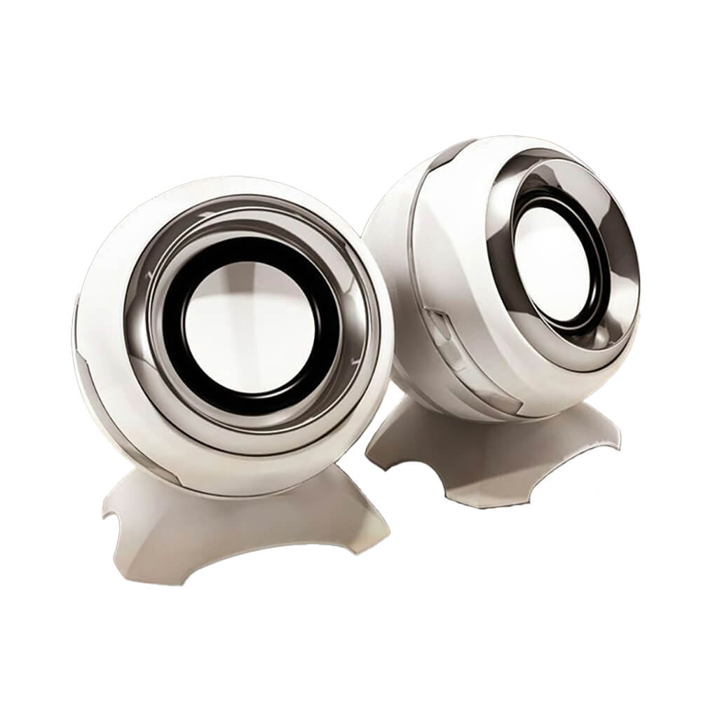 2.0 Mini Space Capsule Round Reactor Speakers 3.5mm AUX USB