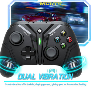 2.4GHz Wireless Motorsport Gamepad Double Motor Vibration Turbo Macro Switch PC