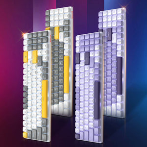 2.4GHz Wireless Slim Tri-Color Mechanical Keyboard LED Backlight Picture