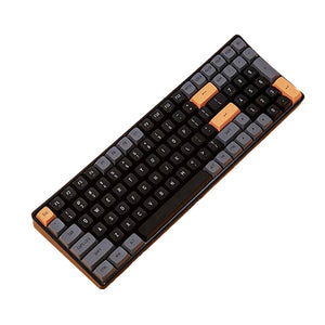 Black 2.4GHz Wireless Cozy Double Color Mechanical Keyboard Gasket Structure
