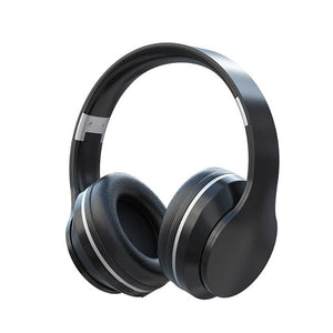 Black Bluetooth 5.1 On-Ear Gradient Pastel Headphones Mic Stereo