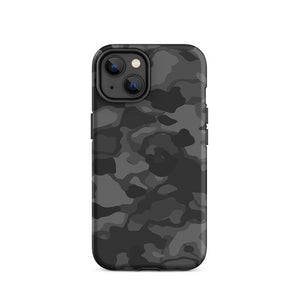 Black Infiltration Operation Camouflage Armor iPhone 14 Tough Case