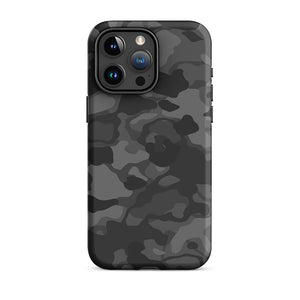Black Infiltration Operation Camouflage Armor iPhone 15 Pro Max Tough Case