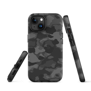 Black Infiltration Operation Camouflage Armor iPhone 15 Tough Case Picture