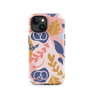 Blooming Soft Flower Plant Leaf iPhone 15 Tough Case