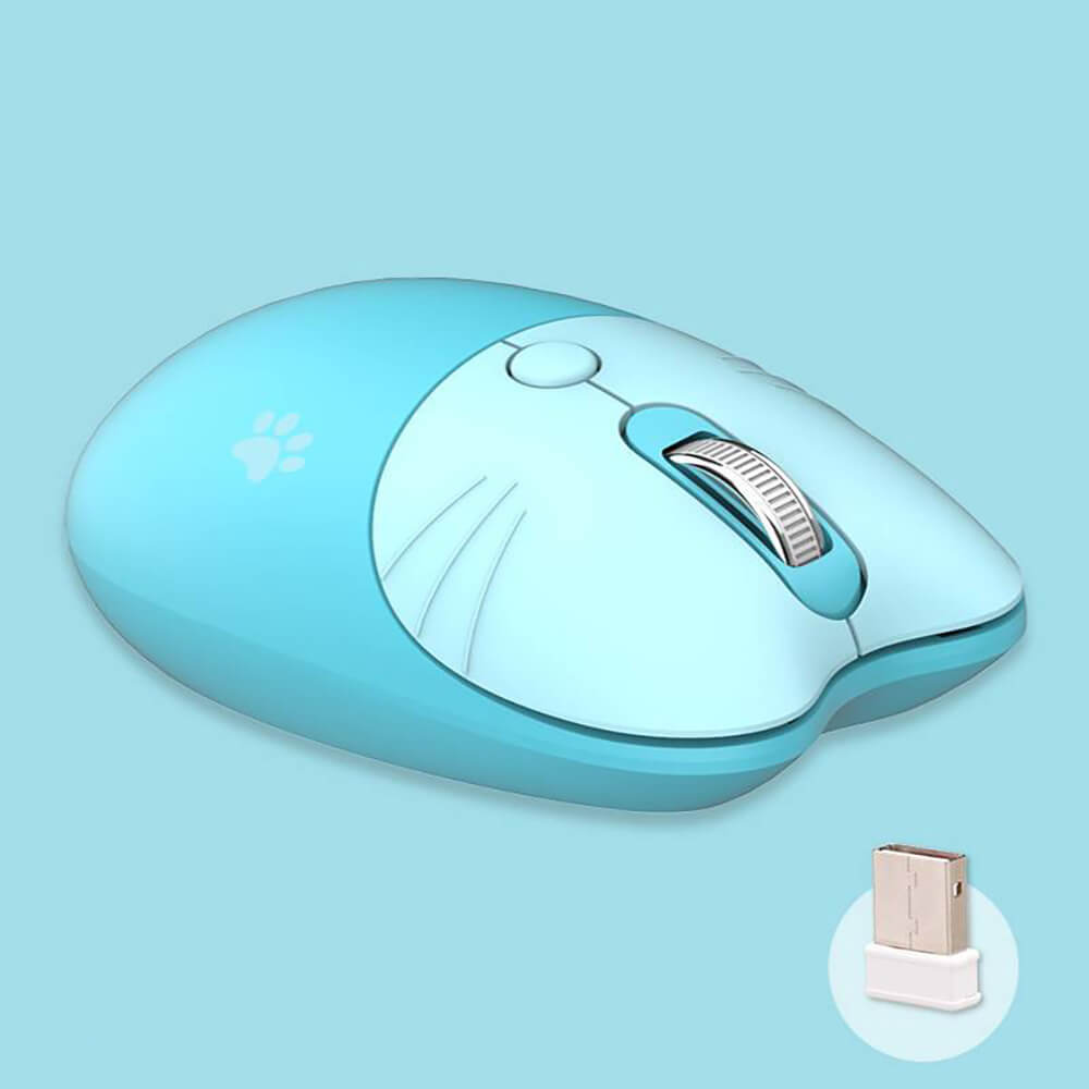 2.4GHz Wireless Cute Colorful Animal Combo Keyboard Mouse Slim - Dubsnatch