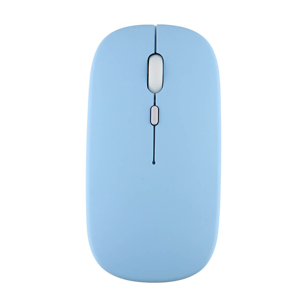Blue Bluetooth Minimalist Pastel Mouse 1600 DPI Silent Button