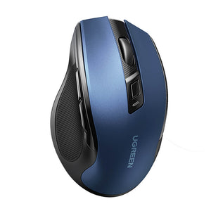 Blue 2.4GHz Wireless Silent Modern Optical Mouse Adjustable 4000 DPI