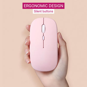 Bluetooth Minimalist Pastel Mouse 1600 DPI Silent Button Ergonomic Design
