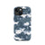 Bluish Pixel Art Camo Armor iPhone 15 Tough Case