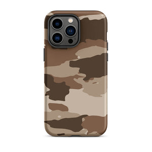 Brown Wastelands Camouflage Soldier Armor iPhone 14 Pro Max Tough Case