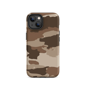 Brown Wastelands Camouflage Soldier Armor iPhone 14 Tough Case