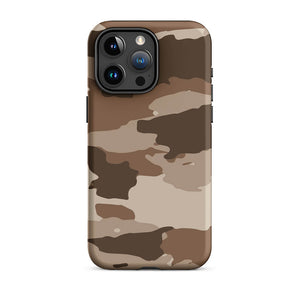 Brown Wastelands Camouflage Soldier Armor iPhone 15 Pro Max Tough Case