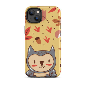 Cartoon Autumn Seasonal Kawaii Owl iPhone 14 Plus Robust Case