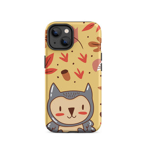 Cartoon Autumn Seasonal Kawaii Owl iPhone 14 Robust Case