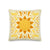 Cel-Shading Art Toon Sun Throw Pillow 18x18"