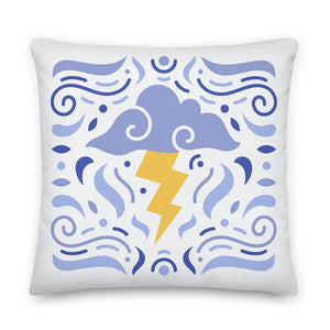 Cel-Shading Style Toon Storm Throw Pillow 22x22"