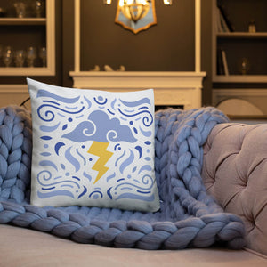 Cel-Shading Style Toon Storm Throw Pillow Couch Decor