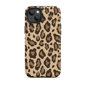 Classic Wildlife Leopard Skin Pattern iPhone 14 Plus Rugged Case