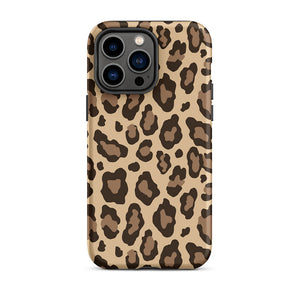 Classic Wildlife Leopard Skin Pattern iPhone 14 Pro Max Rugged Case