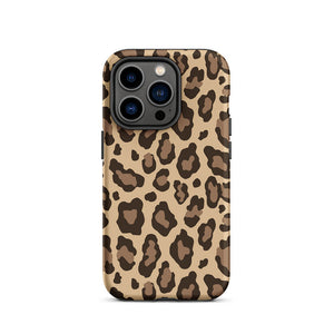 Classic Wildlife Leopard Skin Pattern iPhone 14 Pro Rugged Case