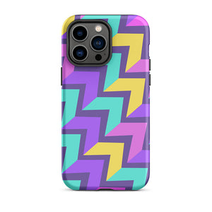 Colorful Abstract Level Up Arrowhead iPhone 14 Pro Max Tough Case