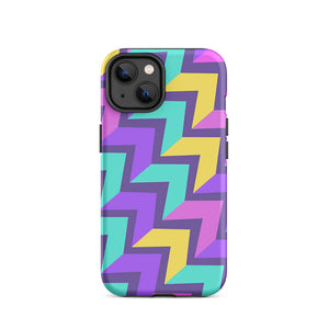 Colorful Abstract Level Up Arrowhead iPhone 14 Tough Case